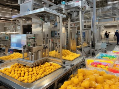 油炸丸子食品机械设备从原材料到成品的创新制造与销售体系，通过自动化、智能化和环保技术，提升生产效率和产品质量，为市场带来精准的消费体验。